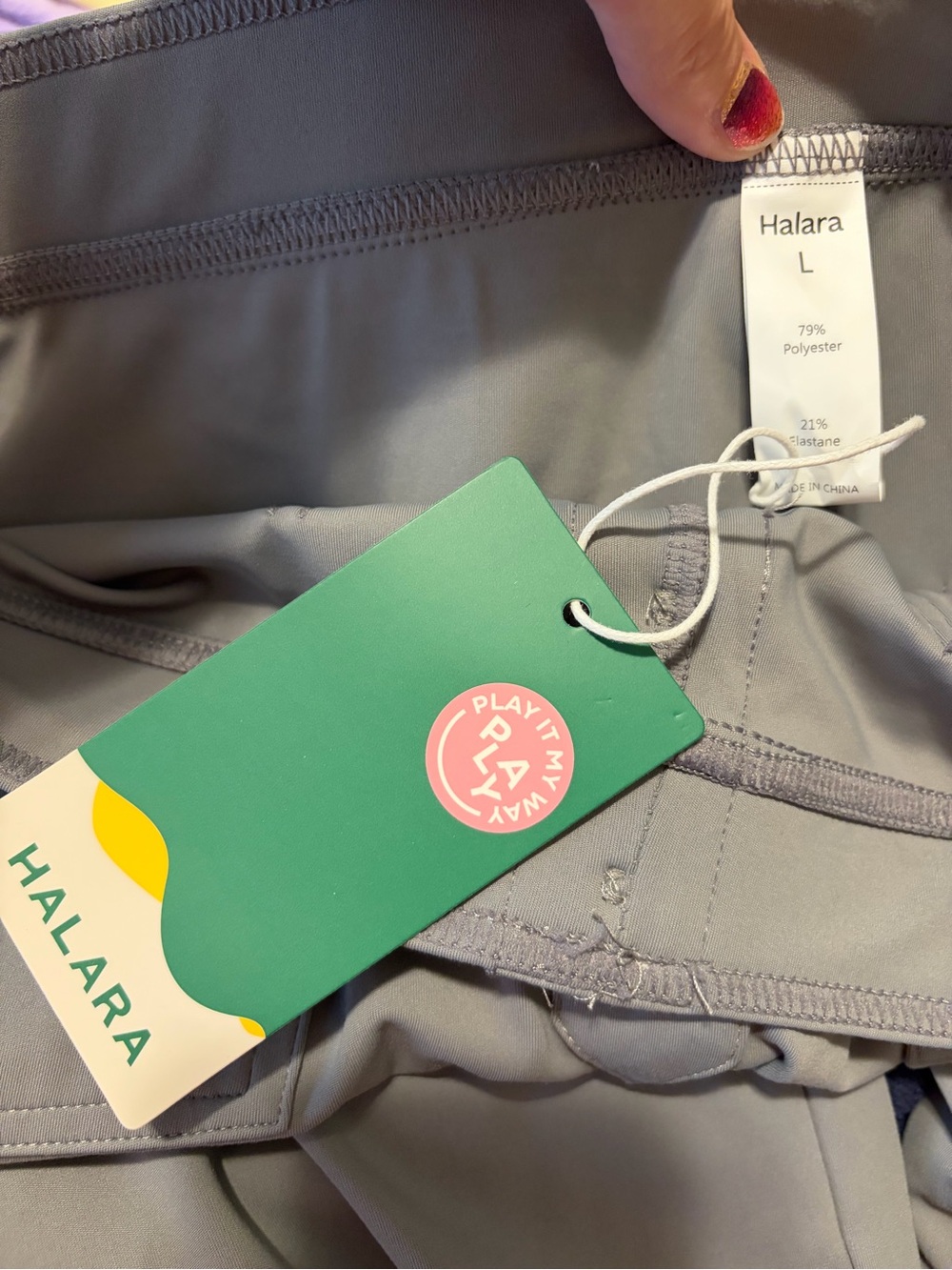 Halara DayStretch High Waisted Pockets Straight Leg Casual Pants NWT size L - Picture 6 of 6